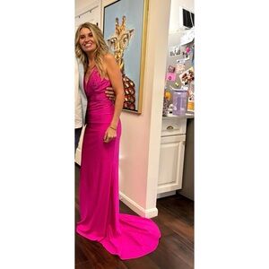 Dancing Queen Fuchsia Prom Dress